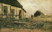 Frits Thaulow soren thys hus, skagen oil